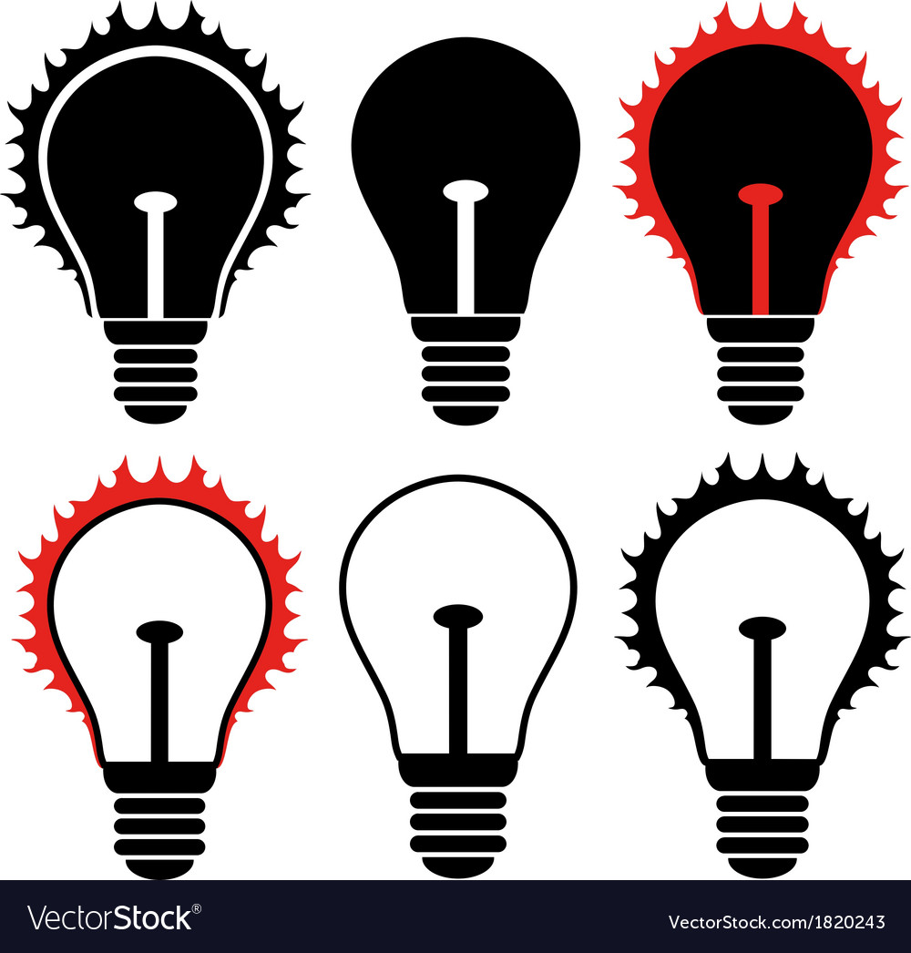 Light bulb Royalty Free Vector Image - VectorStock