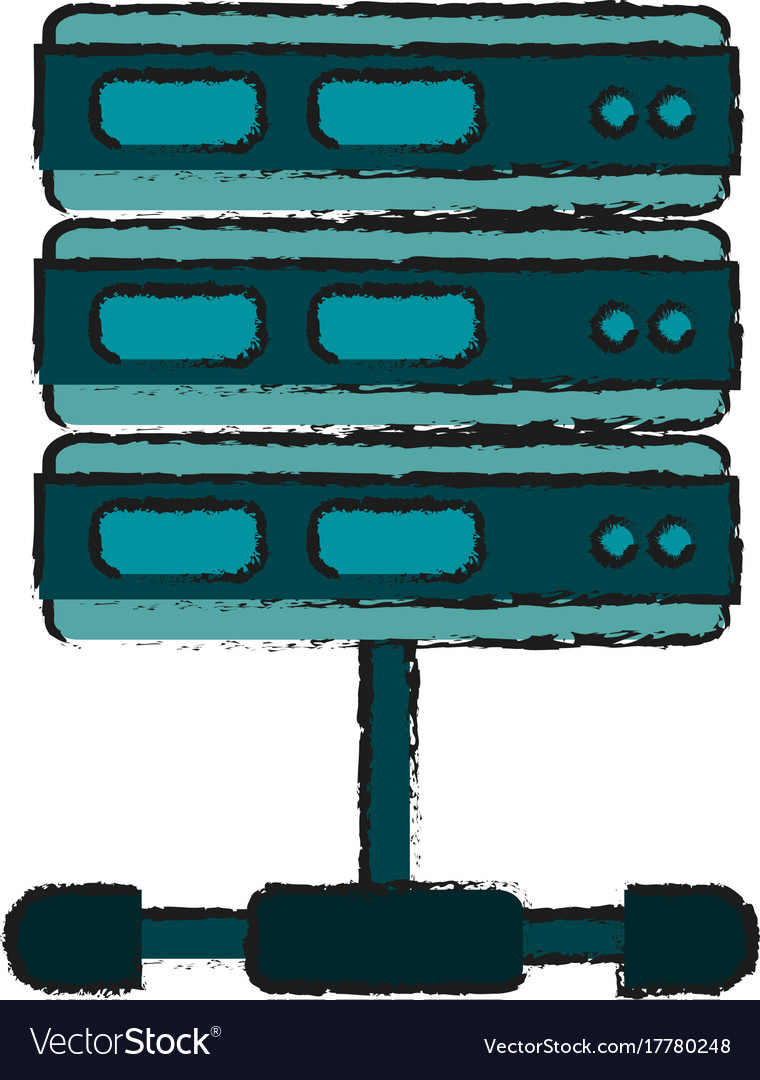 Servers web hosting icon image Royalty Free Vector Image