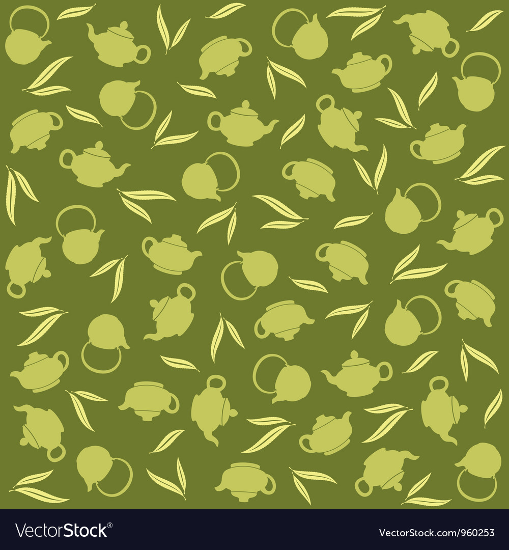 Green tea background Royalty Free Vector Image