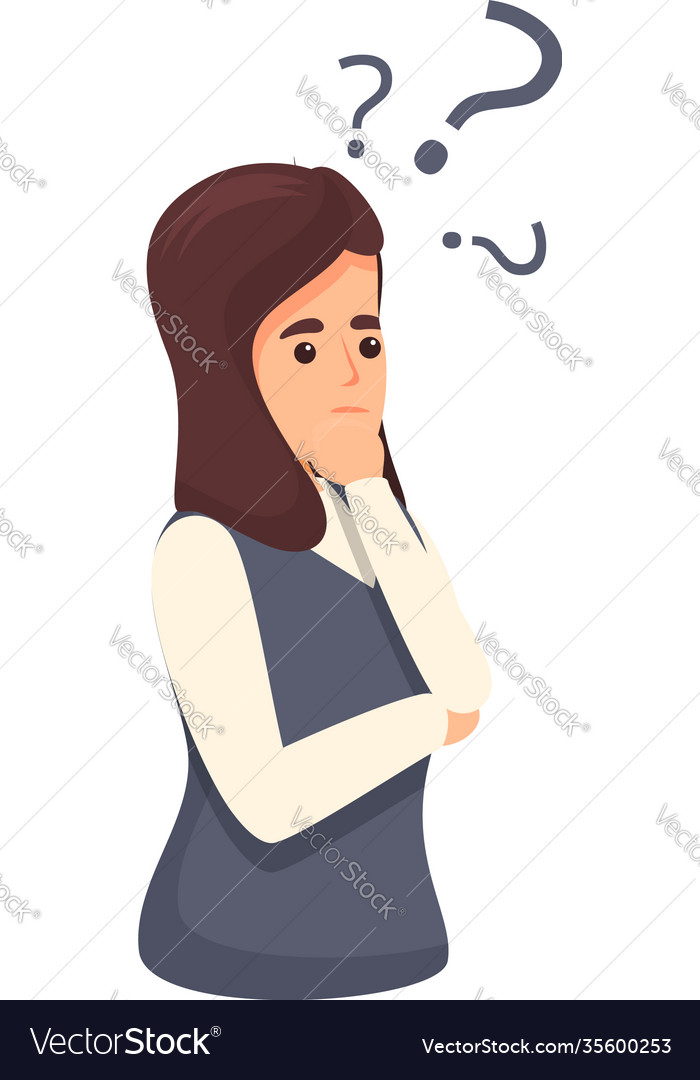 Hard problem solving icon cartoon style Royalty Free Vector