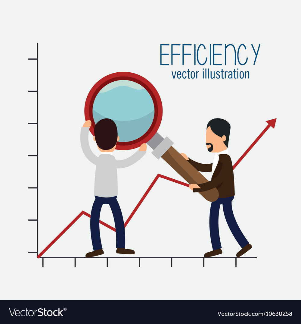 Icon efficient management design isolated Vector Image