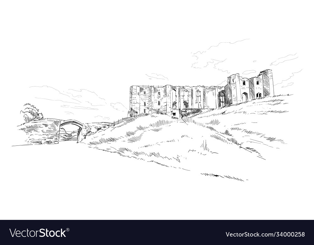 Kenilworth castle warwickshire england Royalty Free Vector