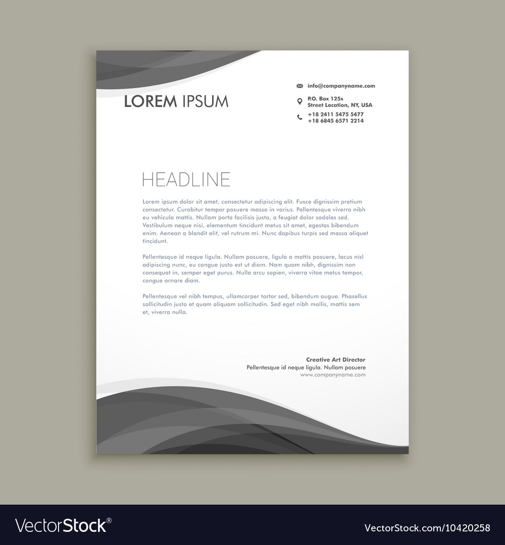 modern letterhead design