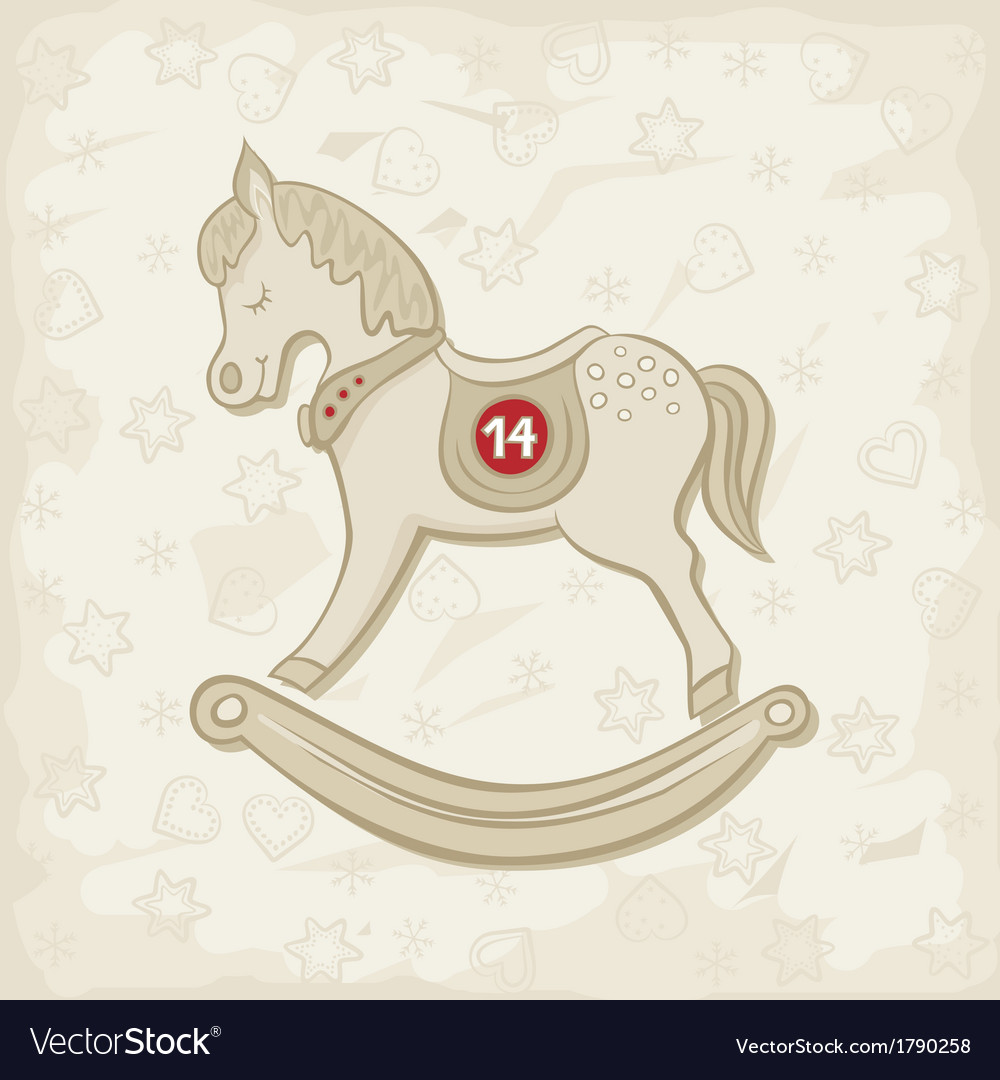 Rocking horse Royalty Free Vector Image - VectorStock