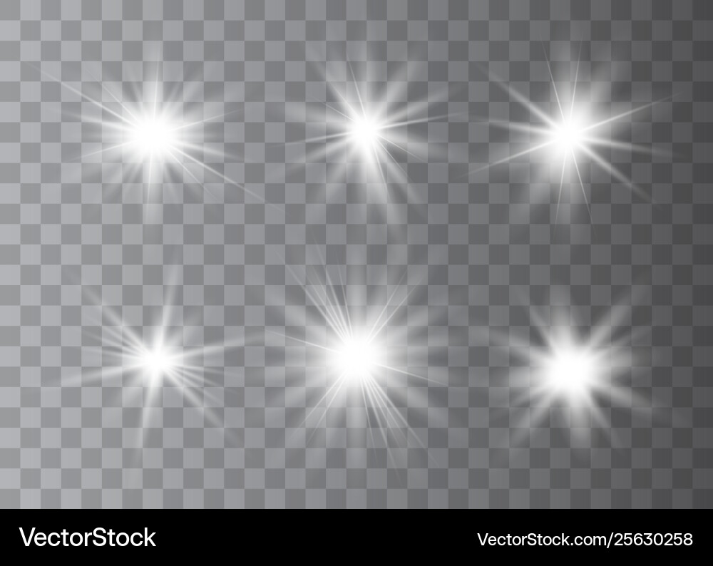 Set glow light effect Royalty Free Vector Image