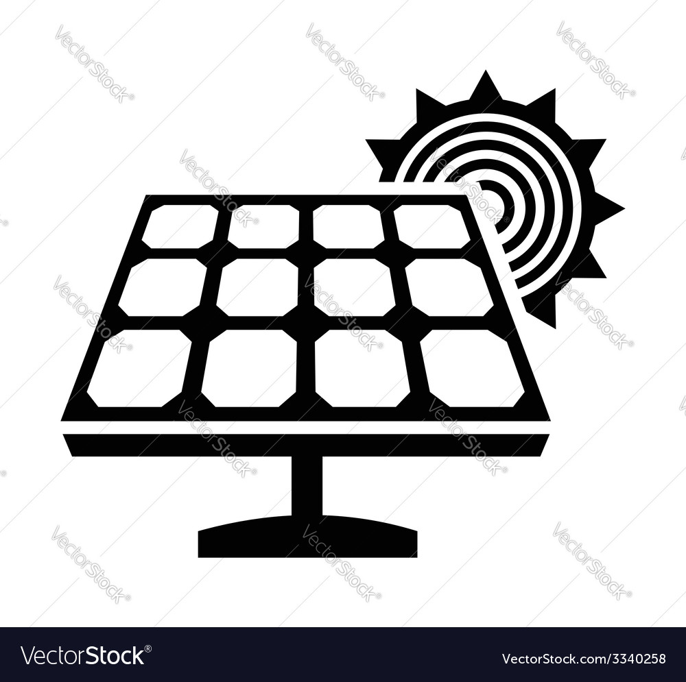 Solar panel icon