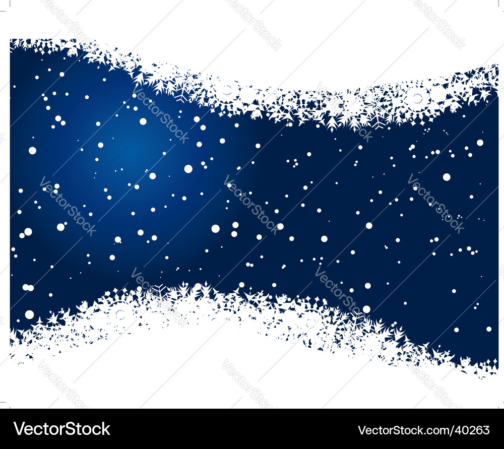 Snowflakes frame Royalty Free Vector Image - VectorStock