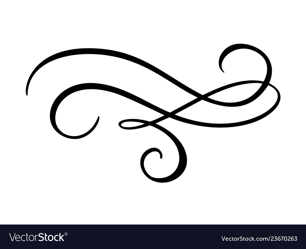 Vintage Line Elegant Dividers And Royalty Free Vector Image