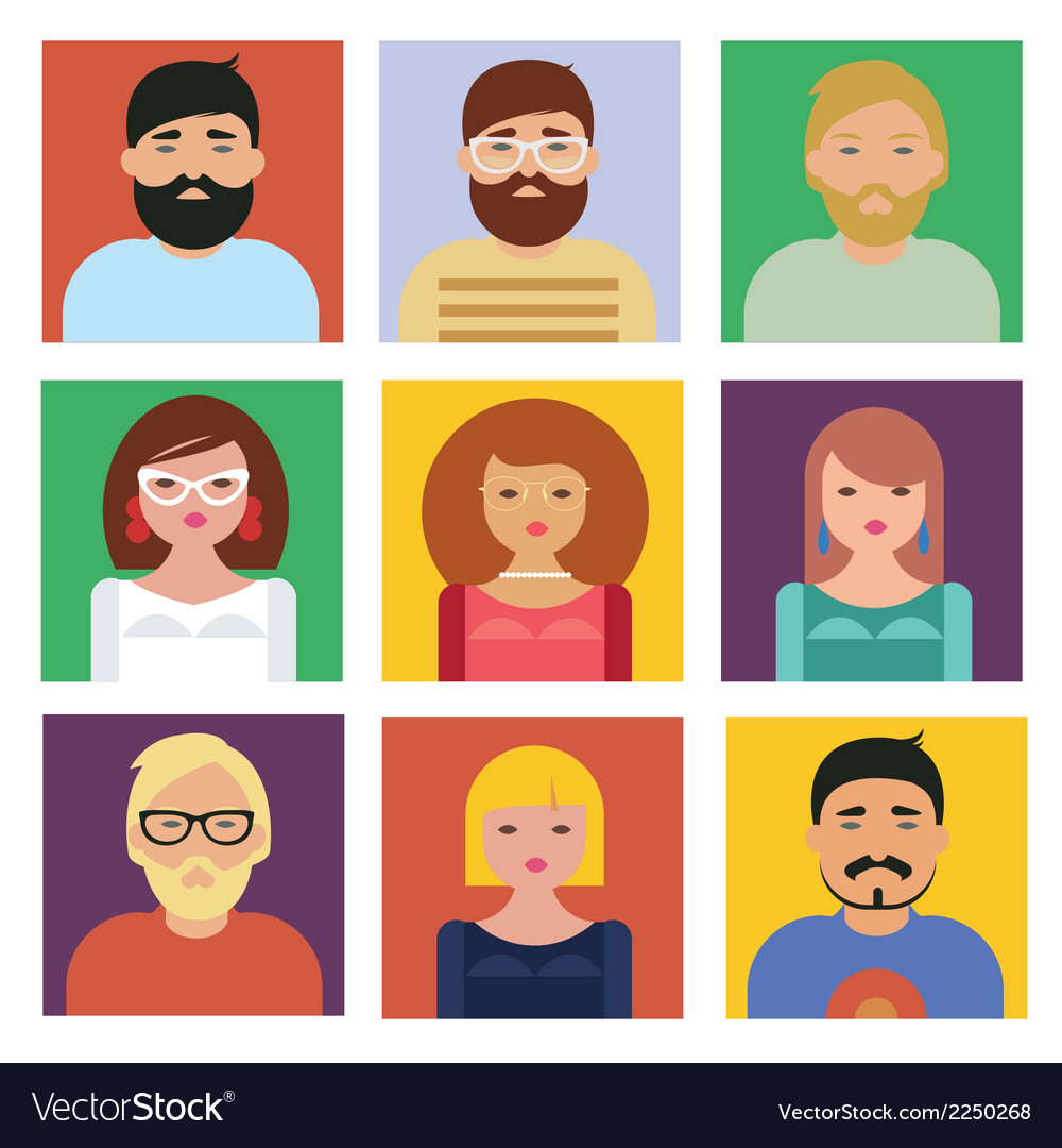 Characters Set Royalty Free Vector Image Vectorstock Characters Set Royalty Free Vector Image Vectorstock