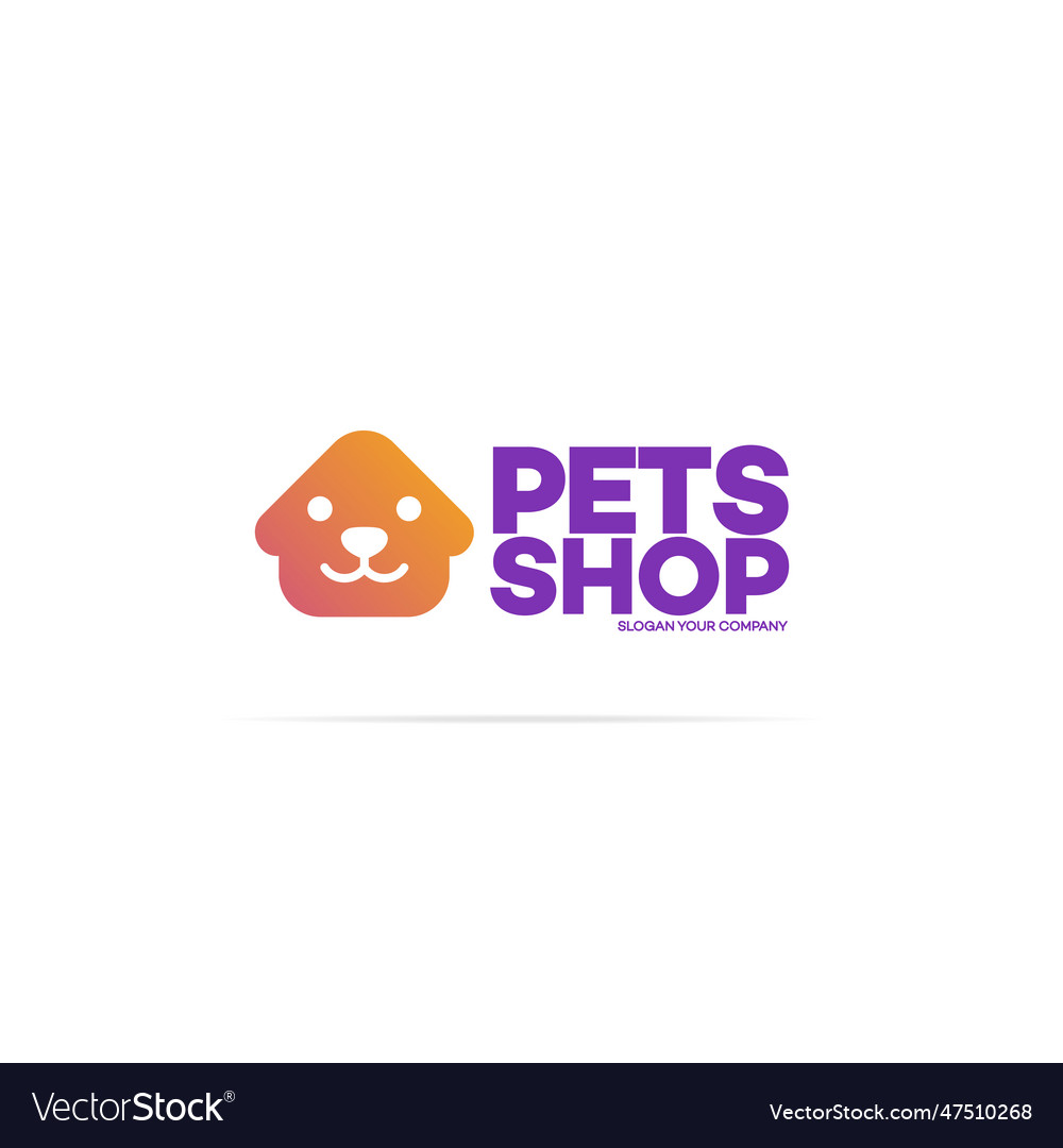Pets shop logo Royalty Free Vector Image VectorStock