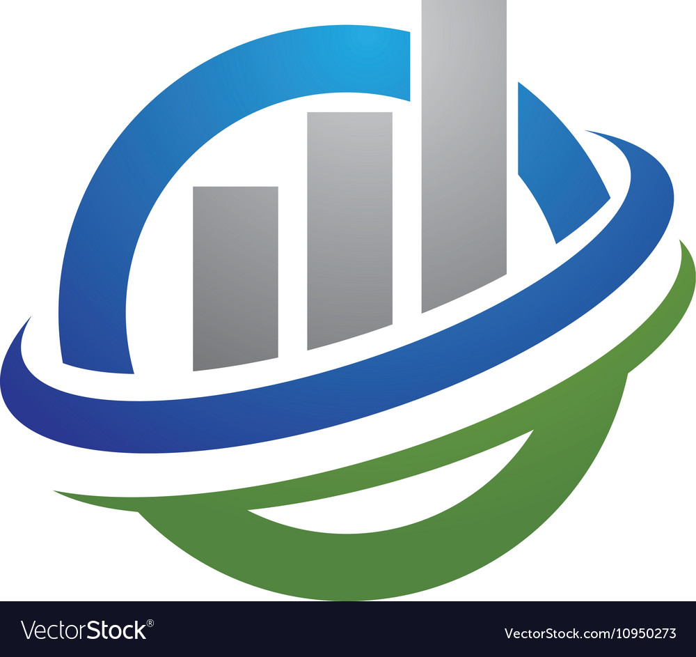 Business finance logo Royalty Free Vector Image