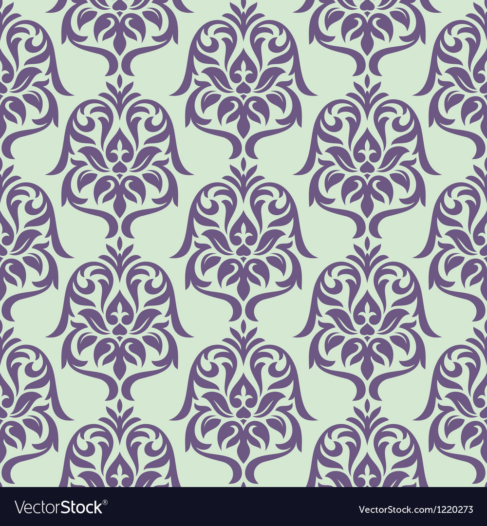 Floral seamless wallpaper Royalty Free Vector Image