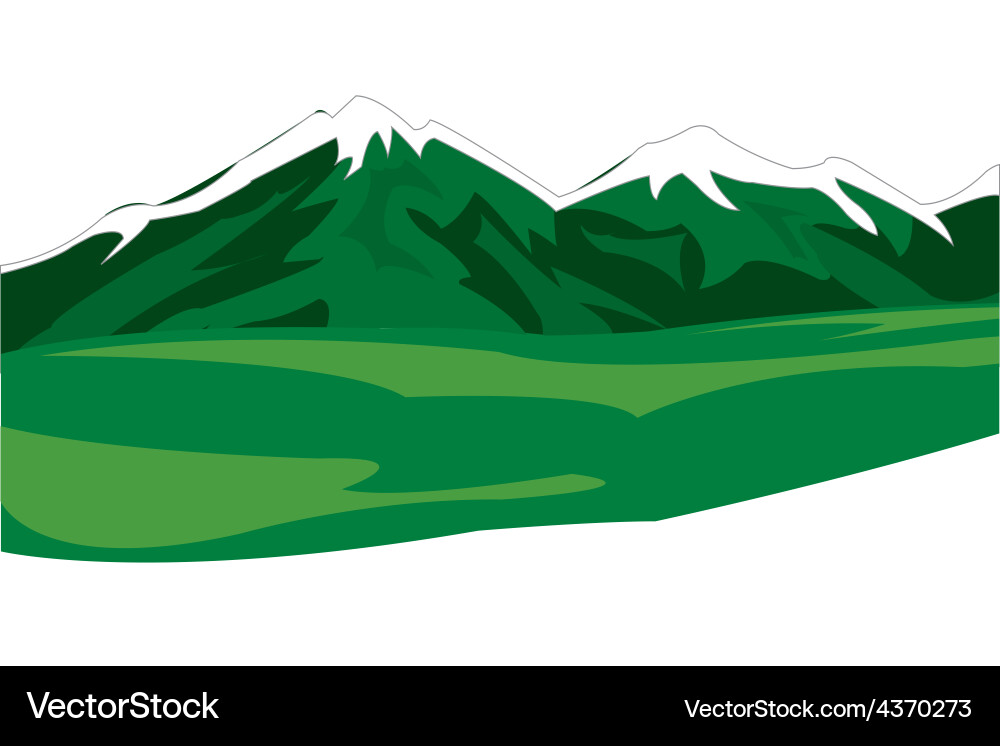 Mountain landscape Royalty Free Vector Image - VectorStock