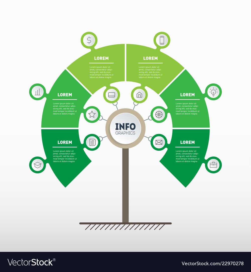 Tree Of Development And Growth Of The Business Vector Image