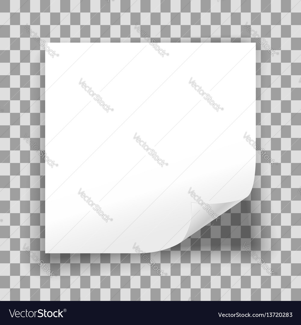 Blank sheet of paper Royalty Free Vector Image