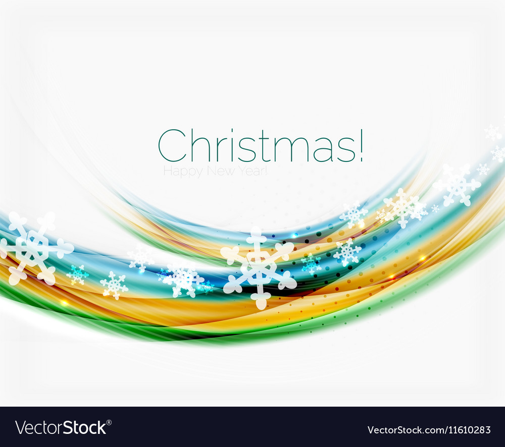 Wave with snow background Royalty Free Vector Image