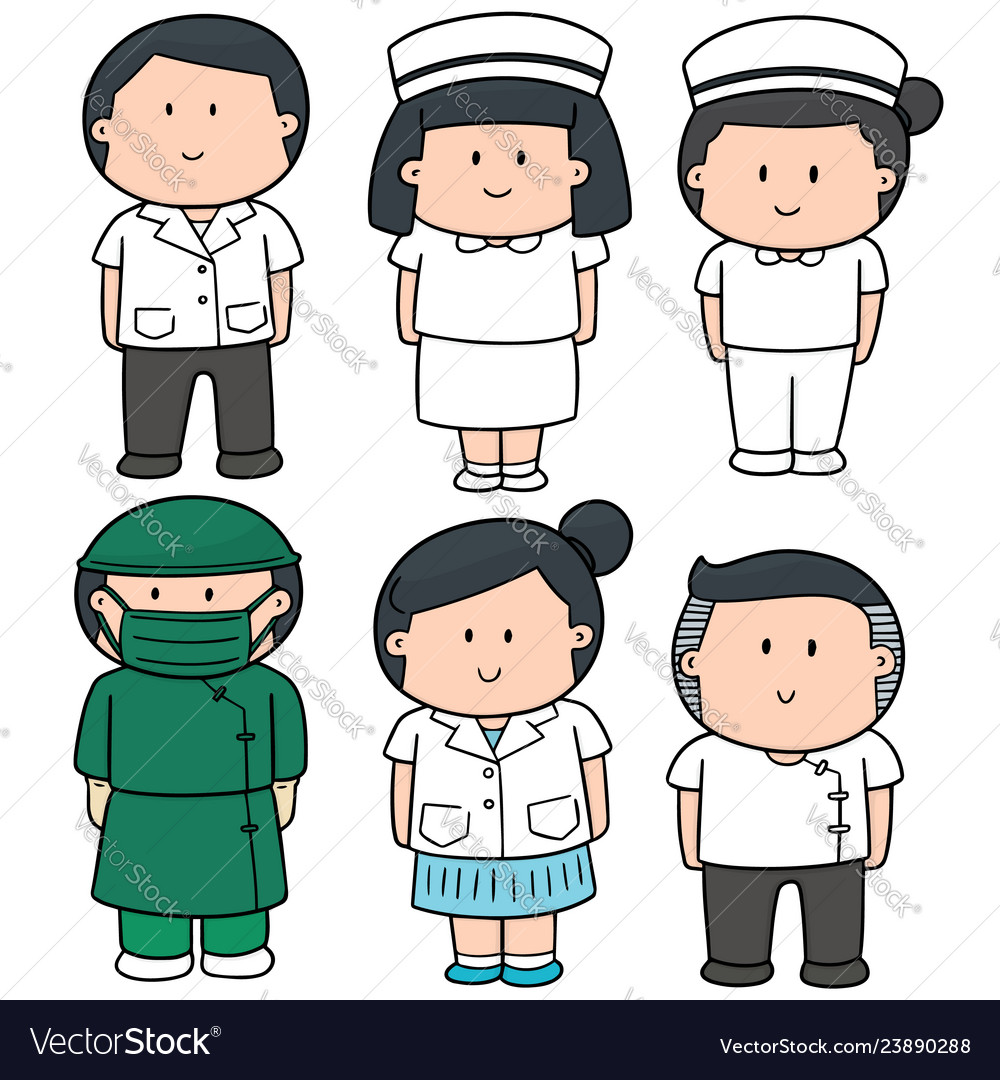 set-of-medical-staff-royalty-free-vector-image