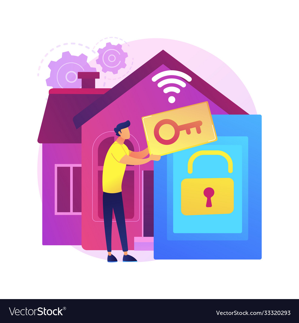 Access control system abstract concept Royalty Free Vector