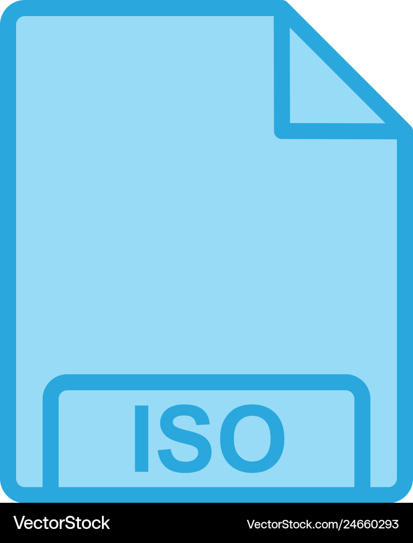 Iso icon Royalty Free Vector Image - VectorStock