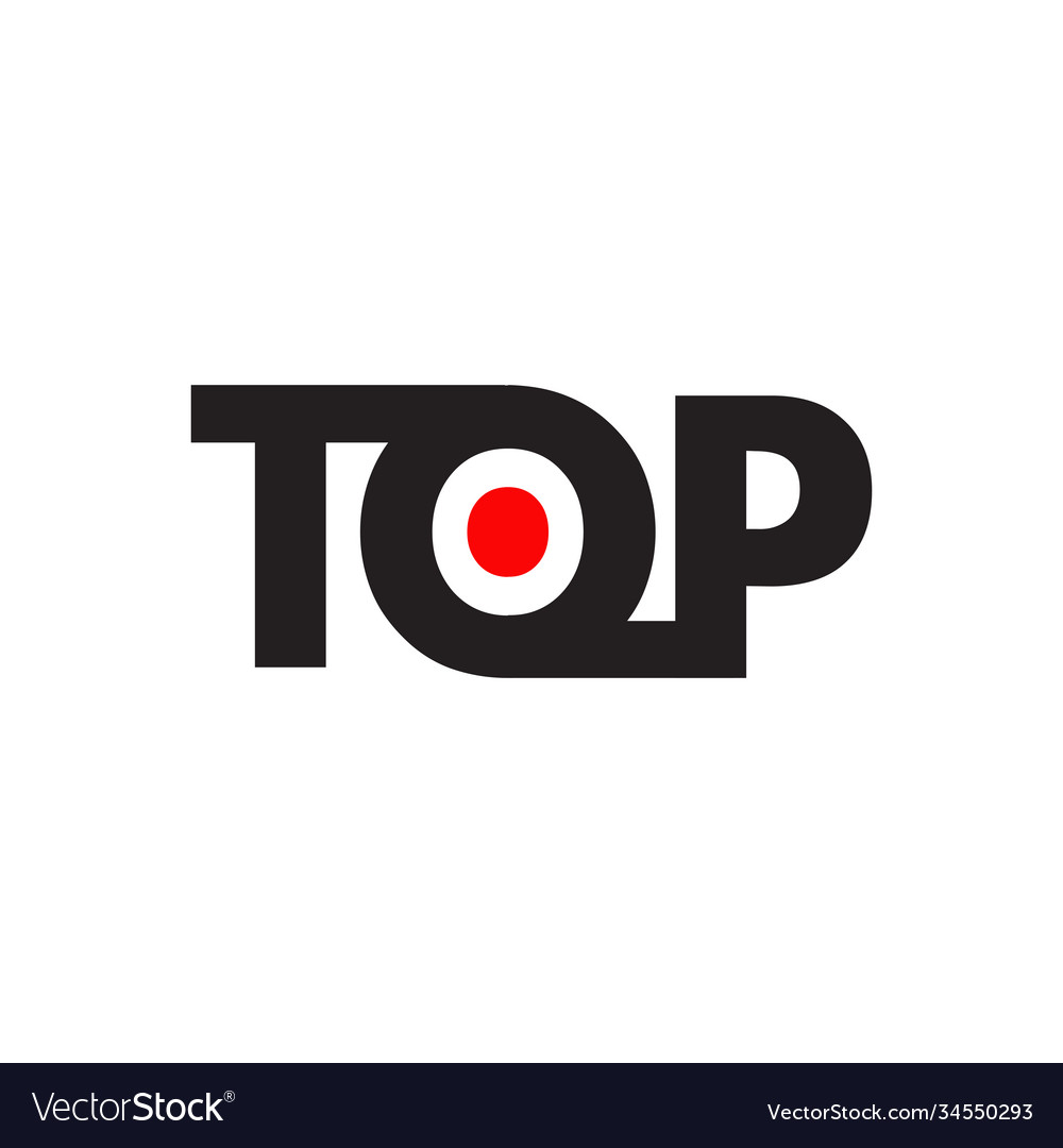 Top Letter Logo Design Template Royalty Free Vector Image