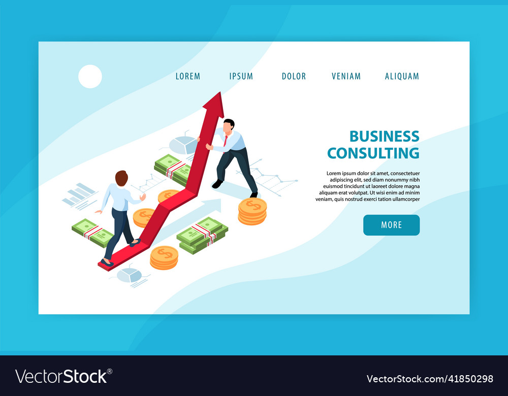 Businessman concept banner Royalty Free Vector Image