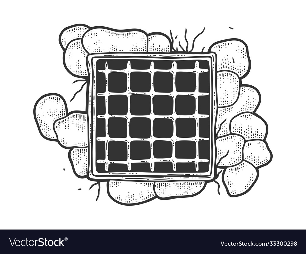 Window with sawed prison bars jail break Vector Image