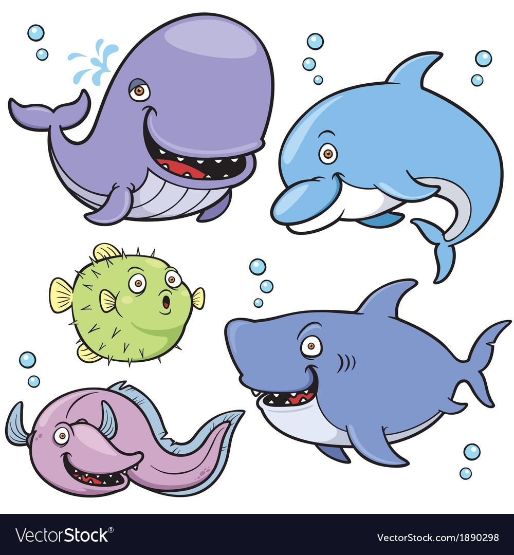 Download Sea animal Royalty Free Vector Image - VectorStock