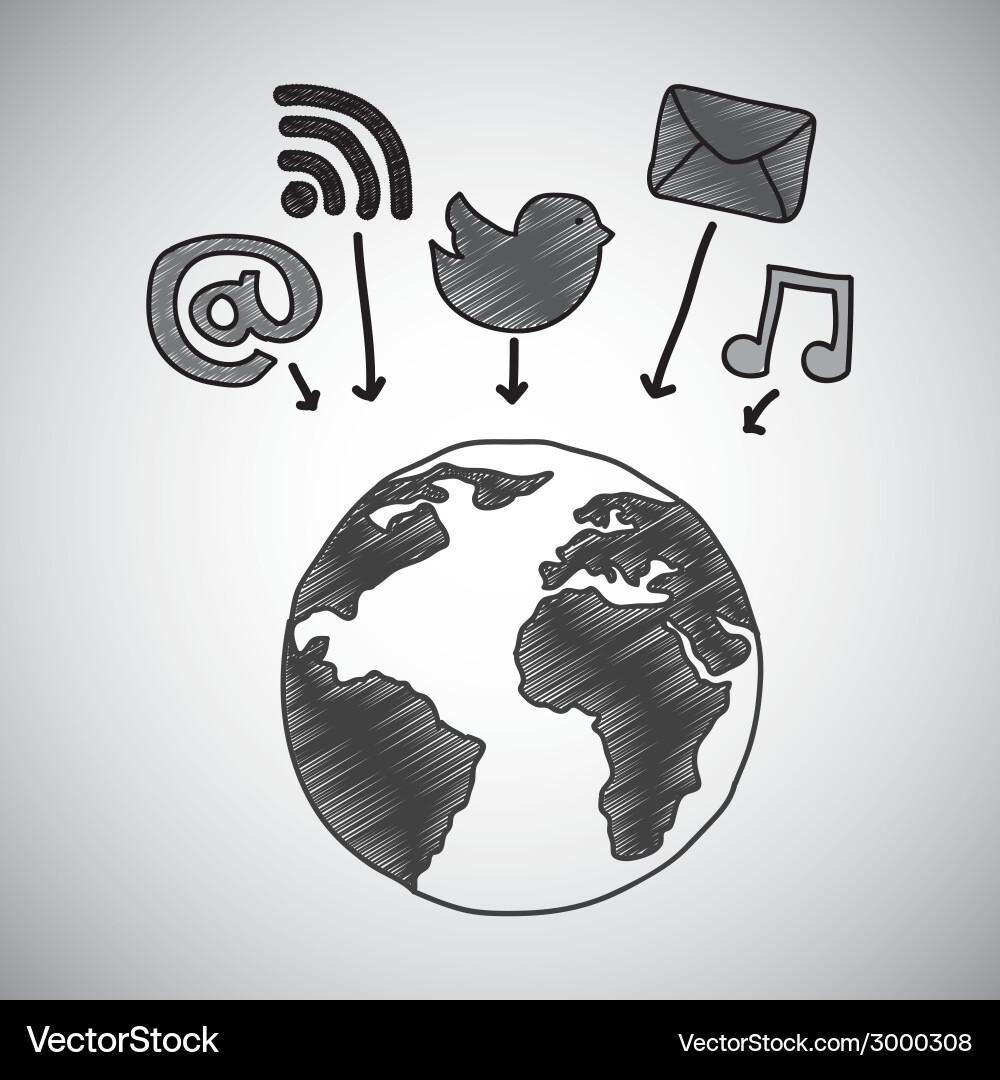 Communication design Royalty Free Vector Image