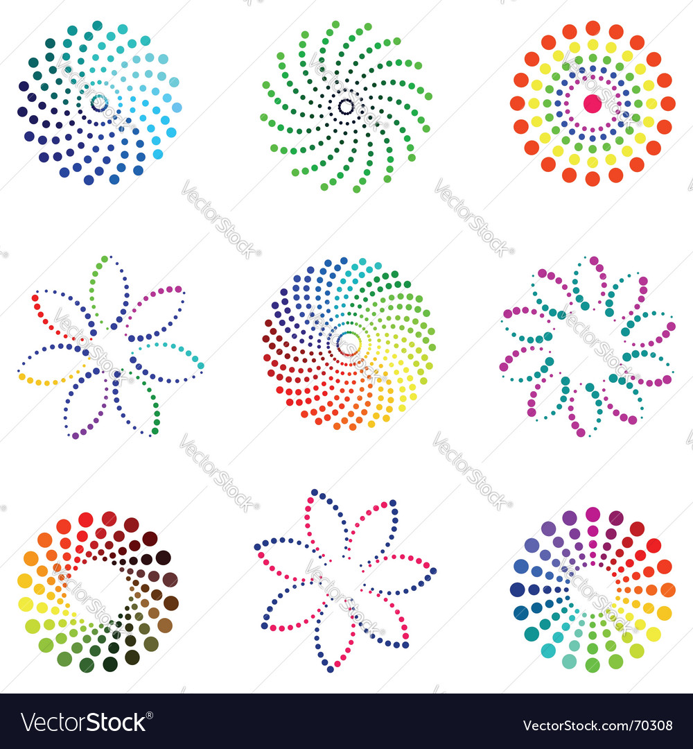 Dot design elements Royalty Free Vector Image - VectorStock