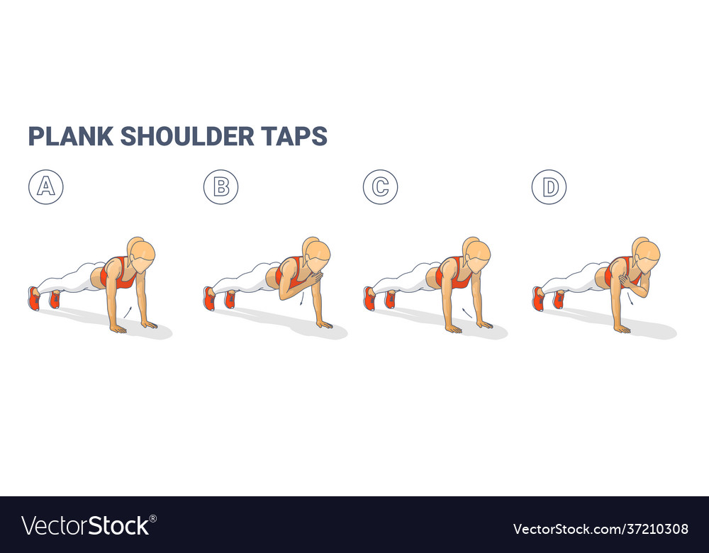 Plank discount taps exercise