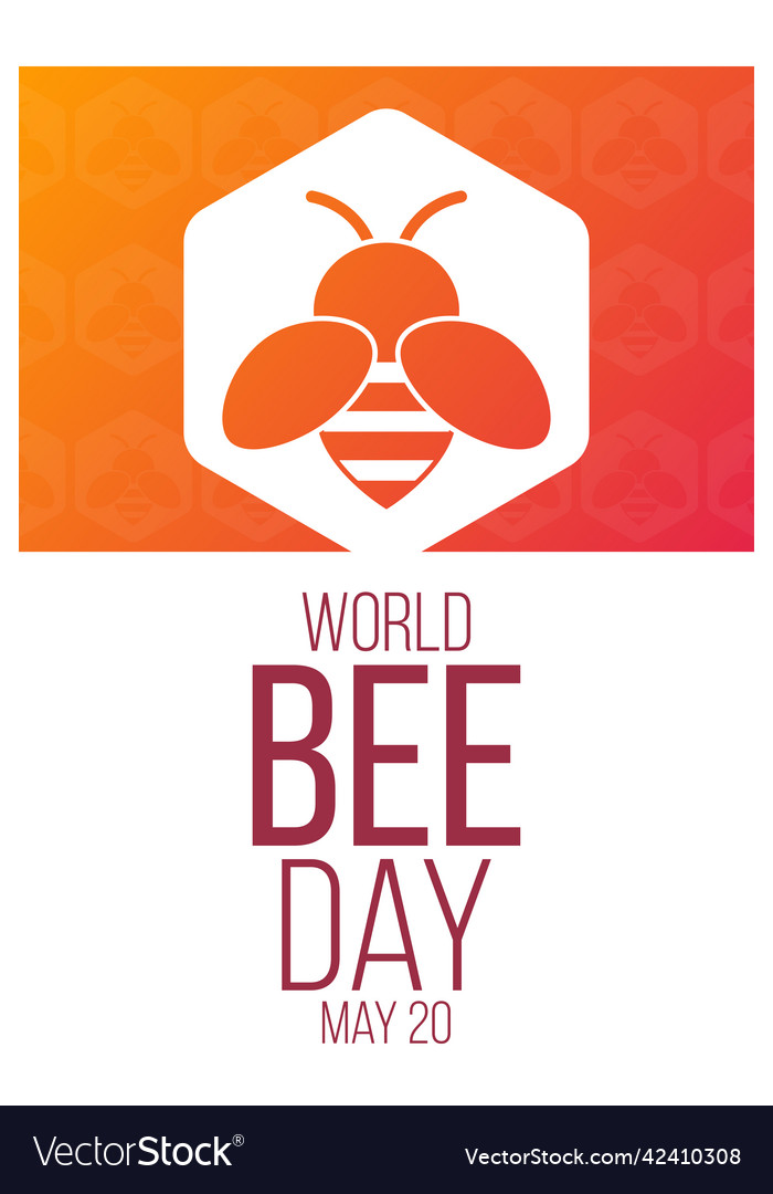 World bee day may 20 Royalty Free Vector Image