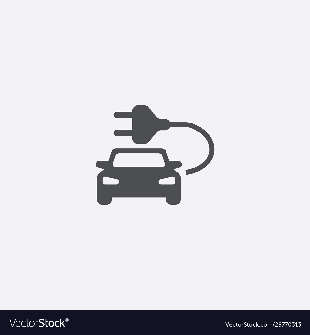 Electro car icon Royalty Free Vector Image - VectorStock