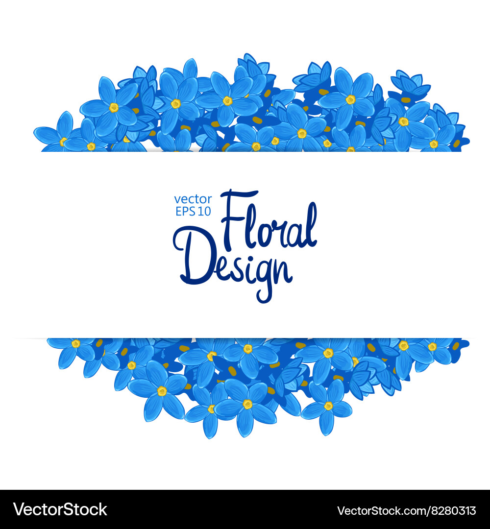 Floral border Royalty Free Vector Image - VectorStock