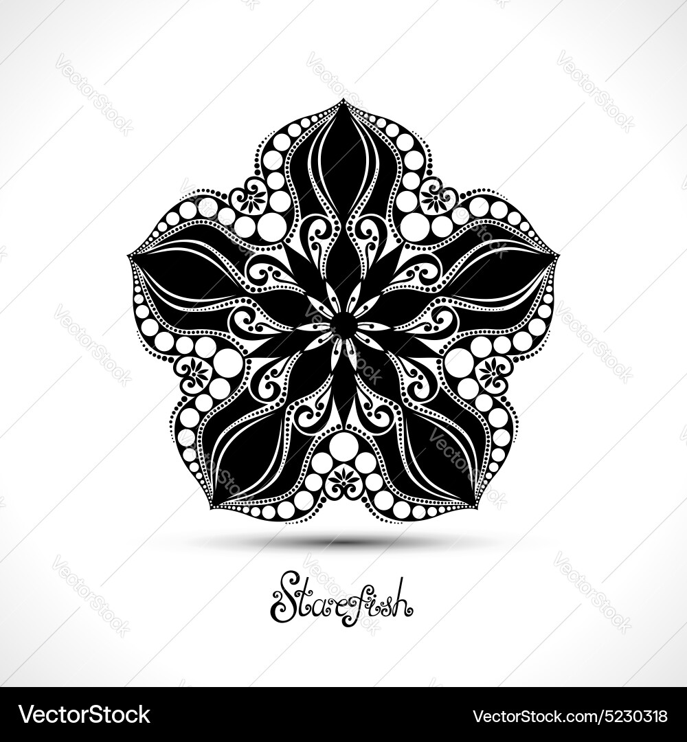 Abstract Starfish Royalty Free Vector Image - VectorStock
