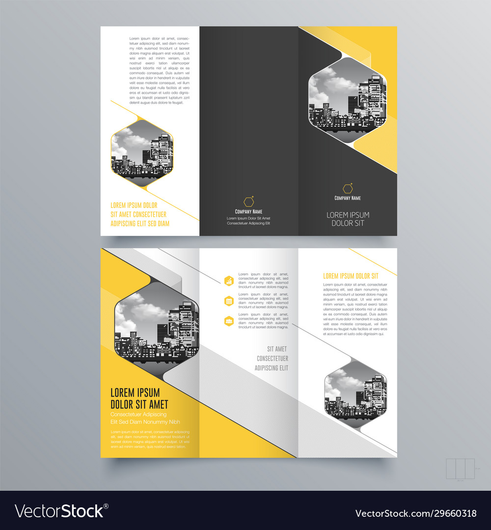 Brochure design 1660 Royalty Free Vector Image