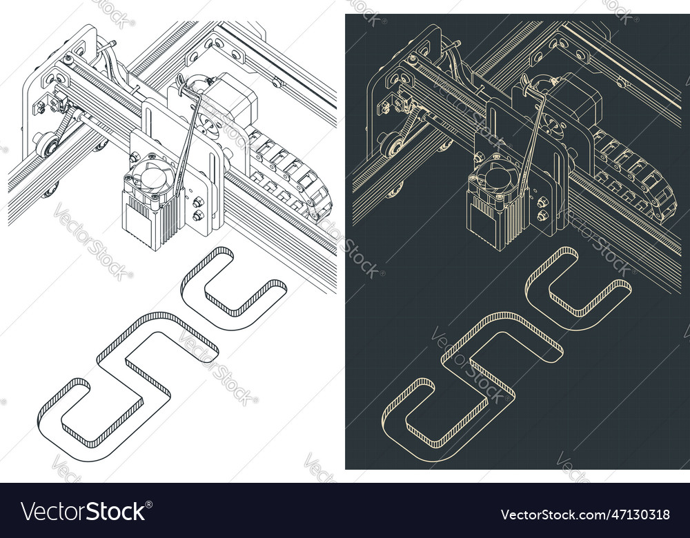 Cnc router Royalty Free Vector Image - VectorStock