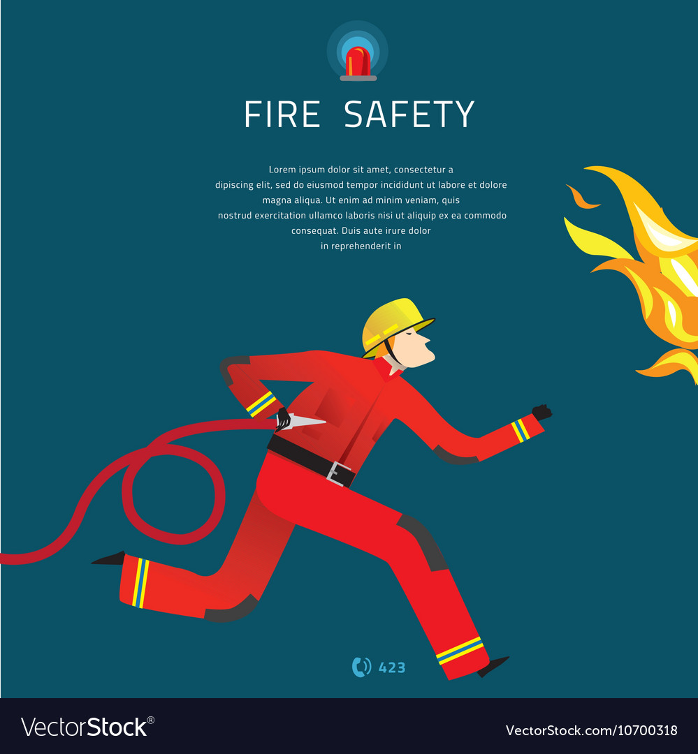 Firefighter Royalty Free Vector Image - VectorStock