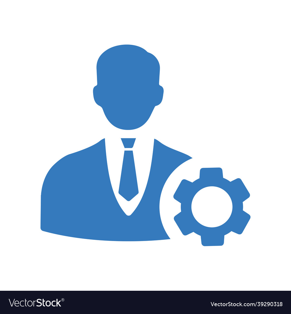 Setting setup user account person icon blue design