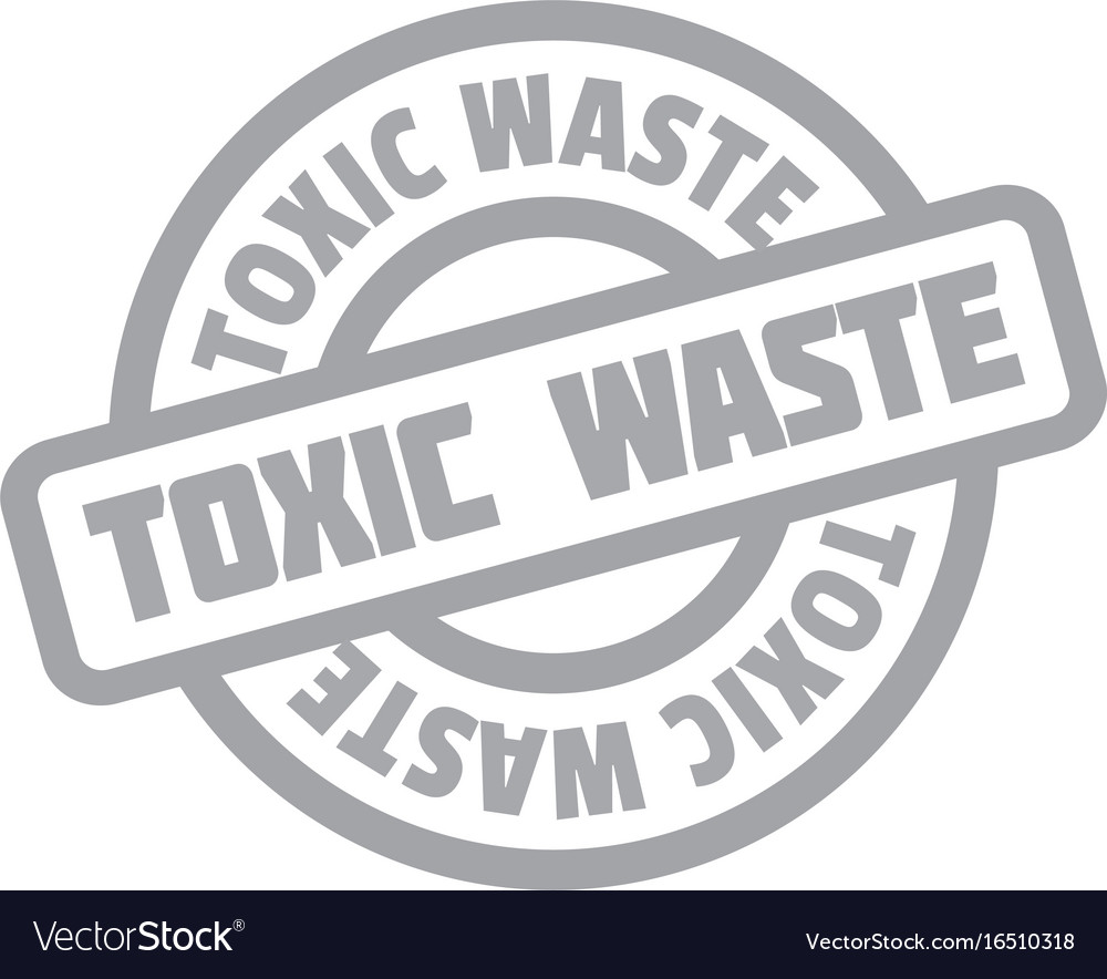 Toxic waste rubber stamp Royalty Free Vector Image