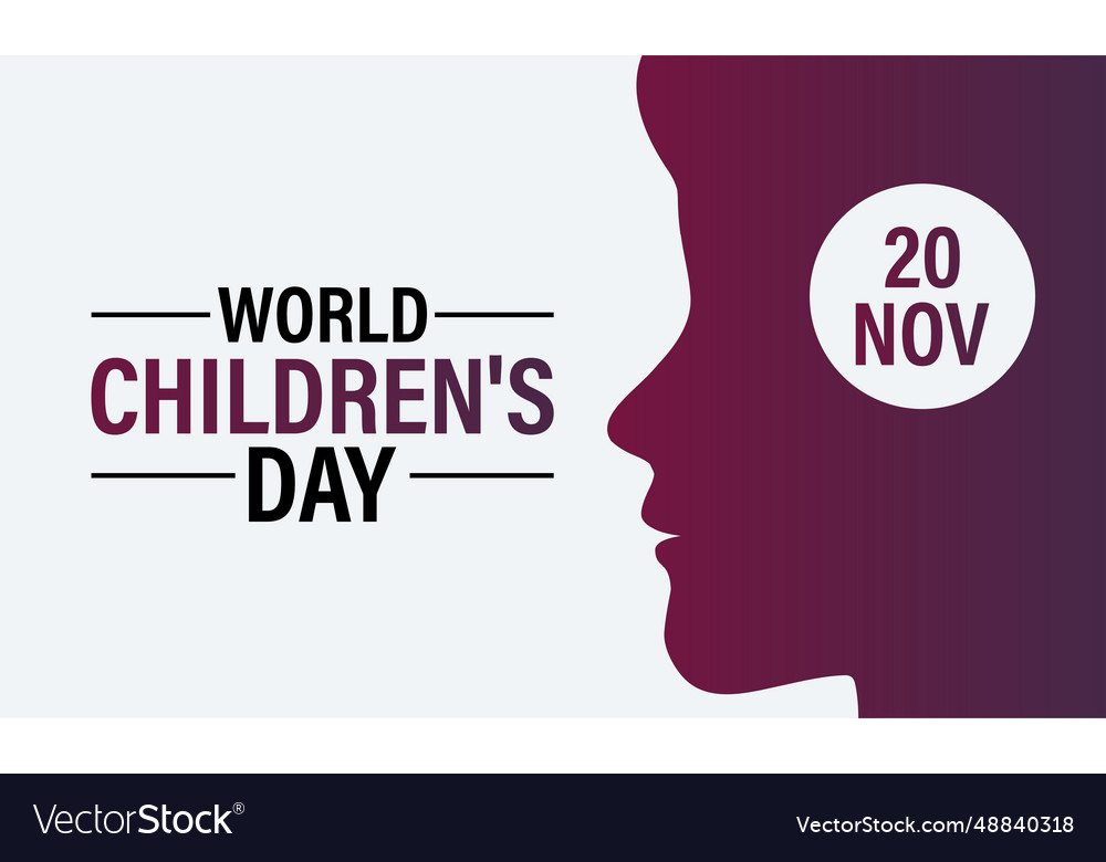 World children day Royalty Free Vector Image - VectorStock