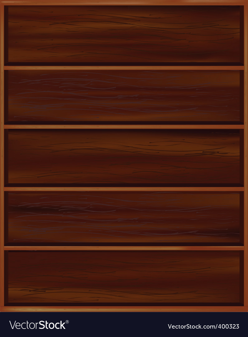 Bookshelf Royalty Free Vector Image - VectorStock