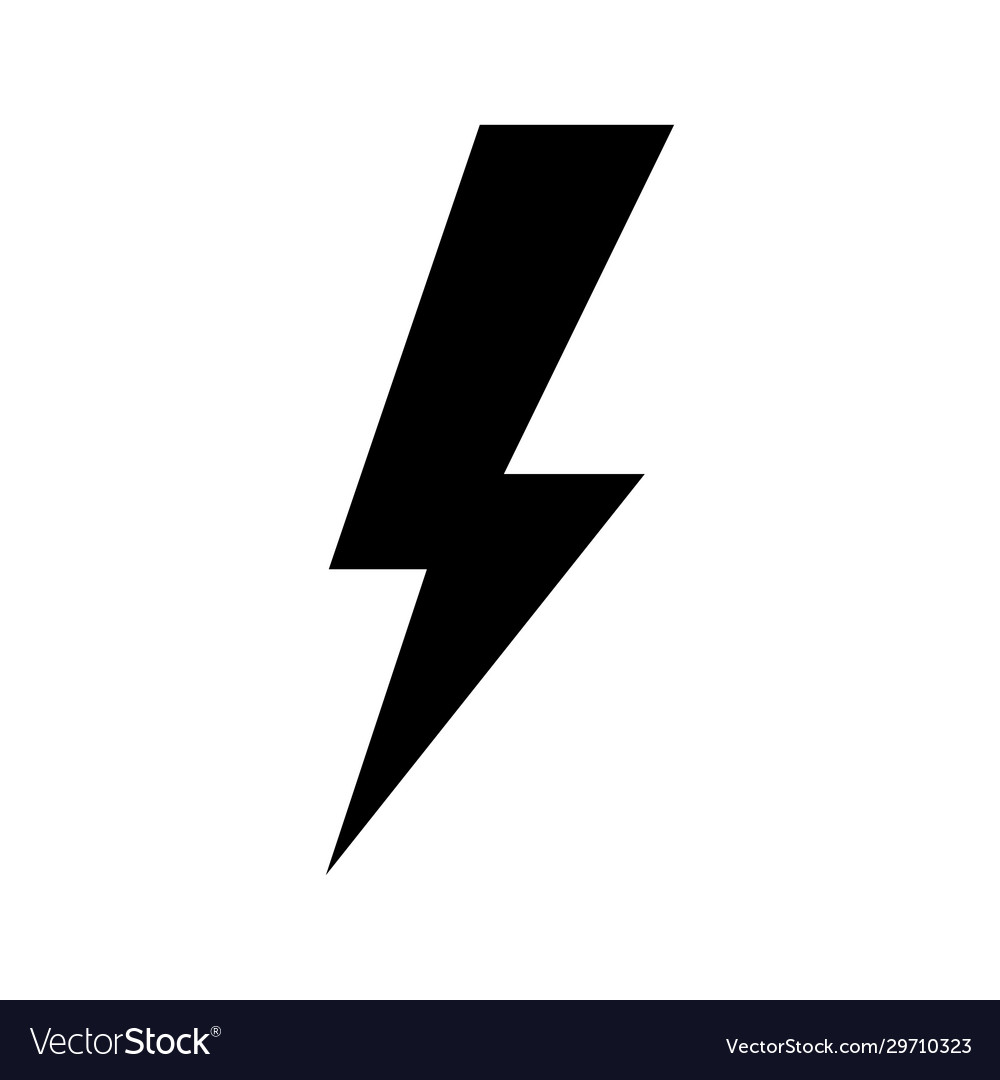 Lightning icon design element logo element Vector Image