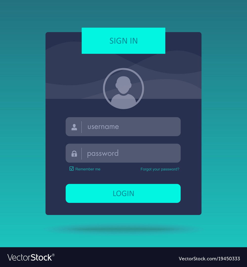 Material Design Login Form