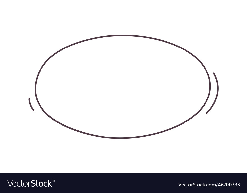 Oval lined element Royalty Free Vector Image - VectorStock