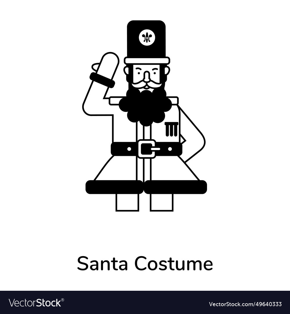 Santa costume Royalty Free Vector Image - VectorStock