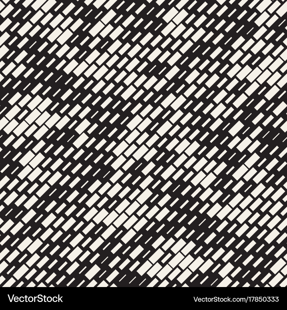 Seamless black and white irregular dash Royalty Free Vector