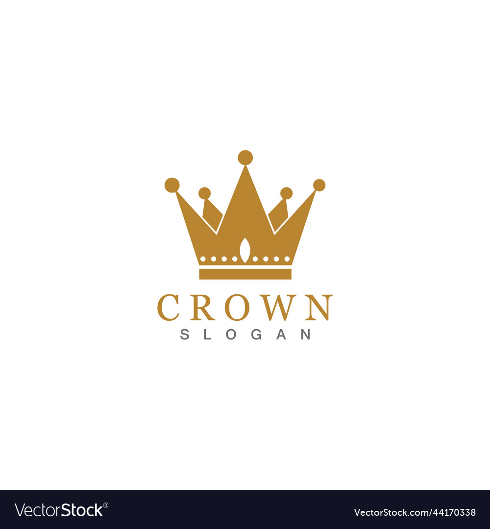 Crown logo template Royalty Free Vector Image - VectorStock