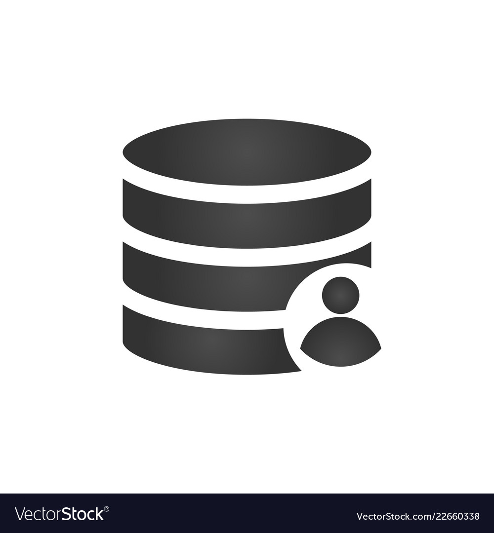 Download Customer database icon connecting people in one Vector Image