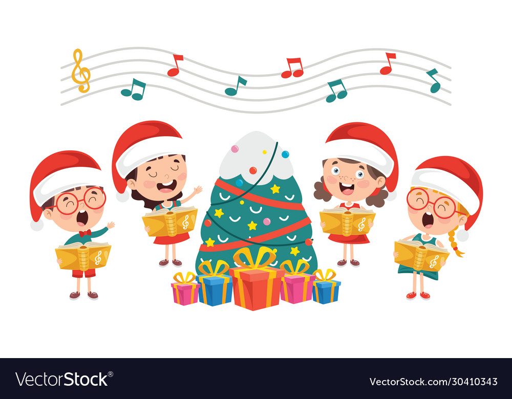 Kids performing music Royalty Free Vector Image