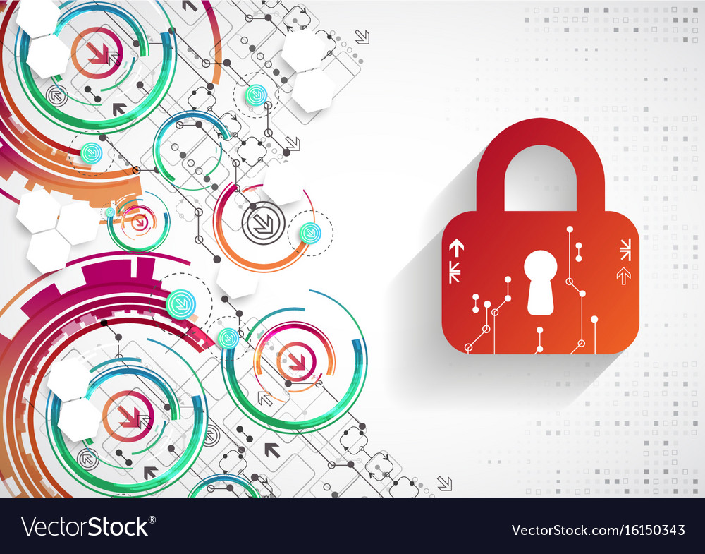 Protection background technology security encode Vector Image